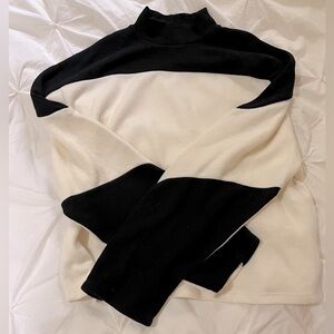 Zara Black and White Women's Sweater Size S